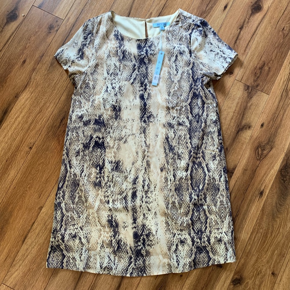 She and Sky Snakeskin Dress NWT